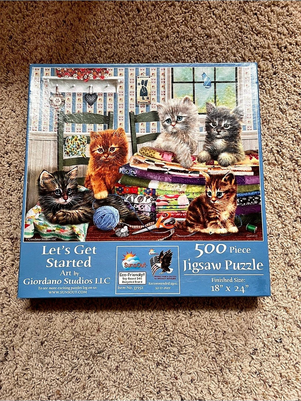 Let's Get Started 500-Piece Cat Puzzle
